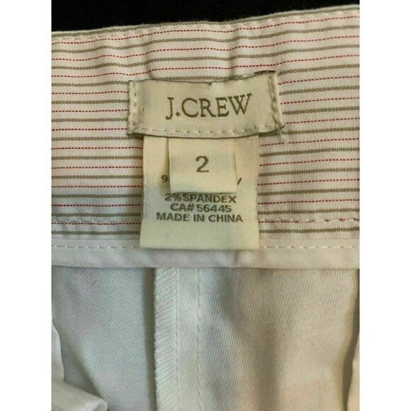 J Crew Womens Solid White Cotton Spandex Shorts 2 - Picture 3 of 6
